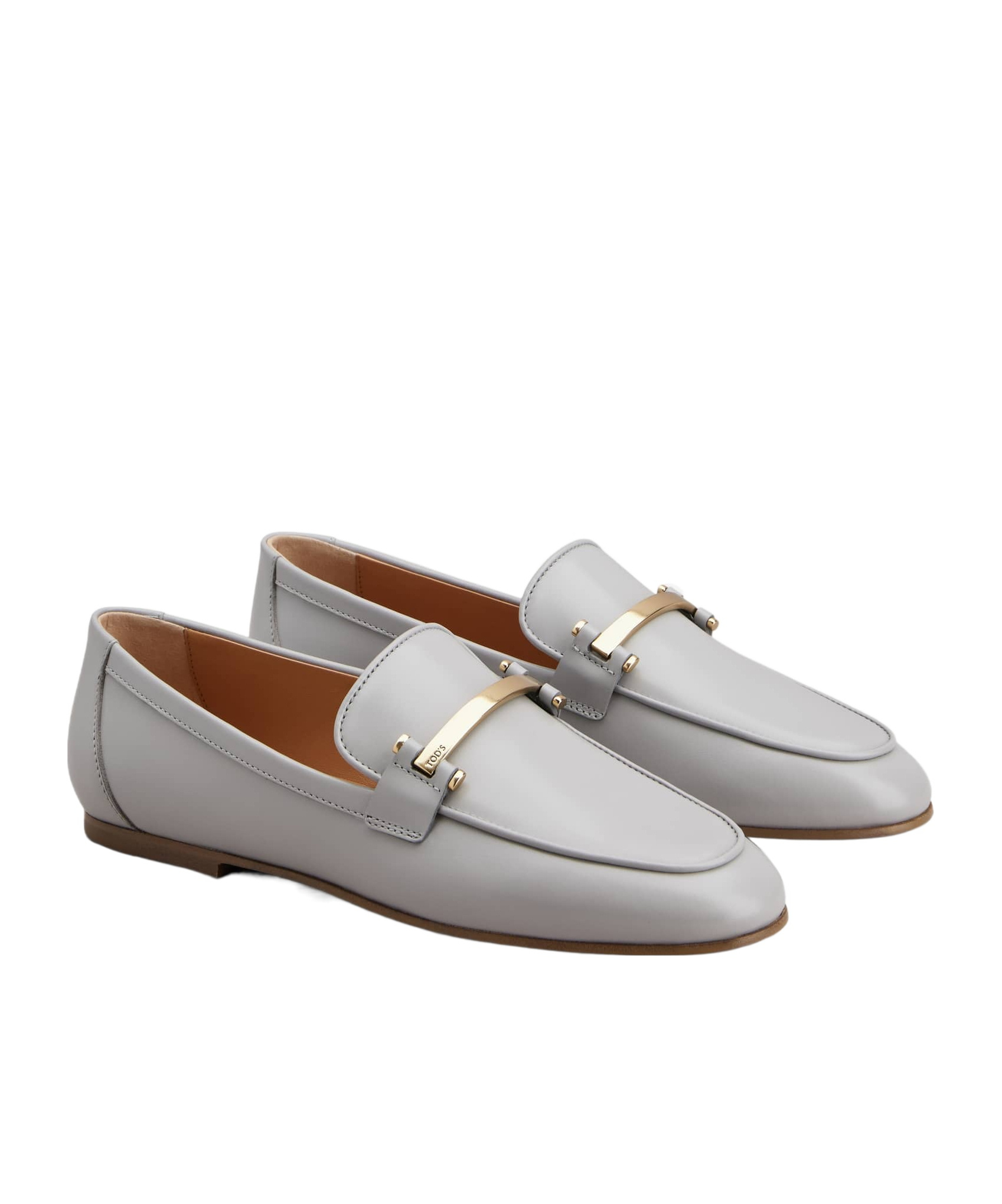 Tod's Push On Loafers In Gray