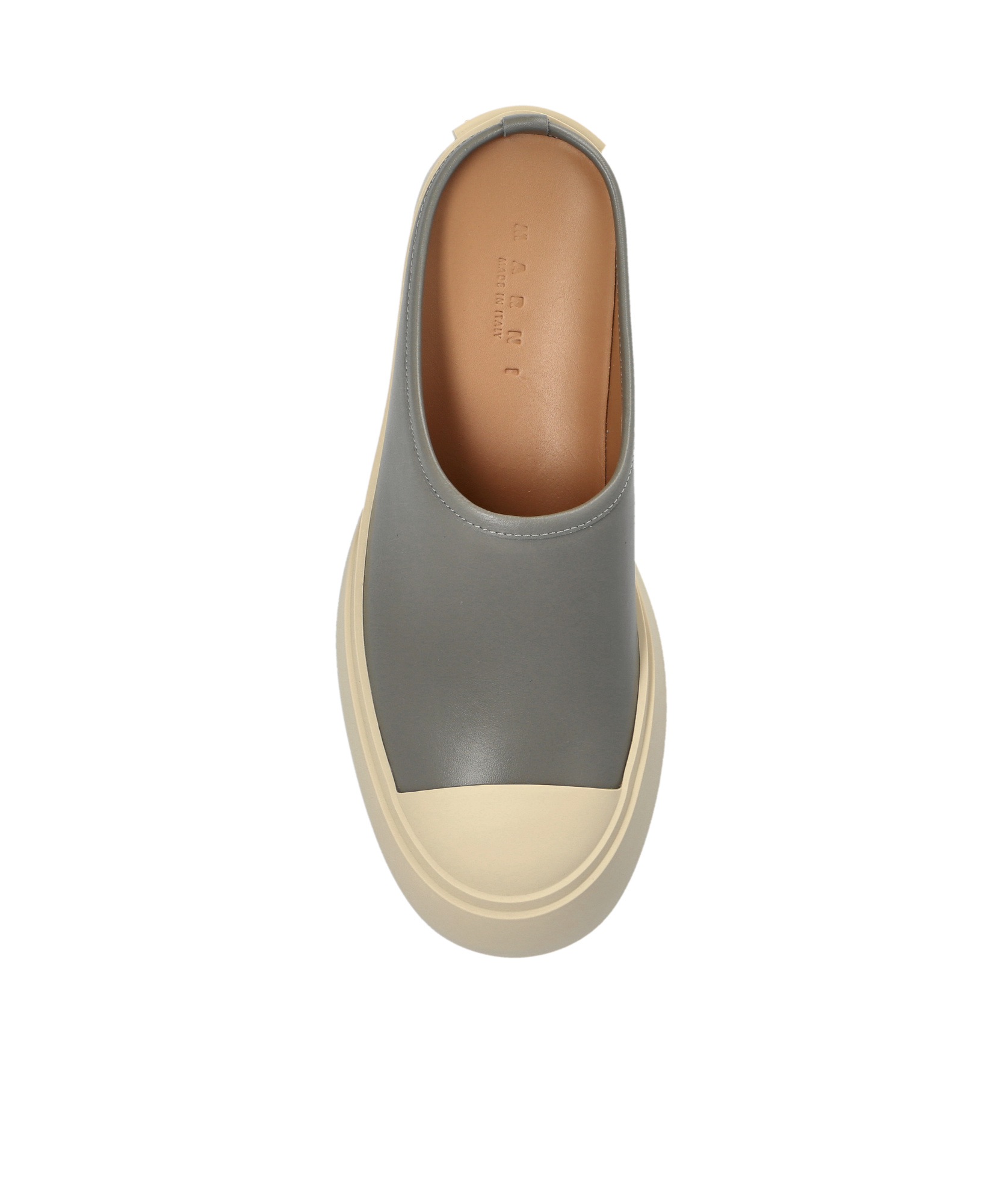 Marni Gray Pablo Sabot Slip-on Loafers In Nude