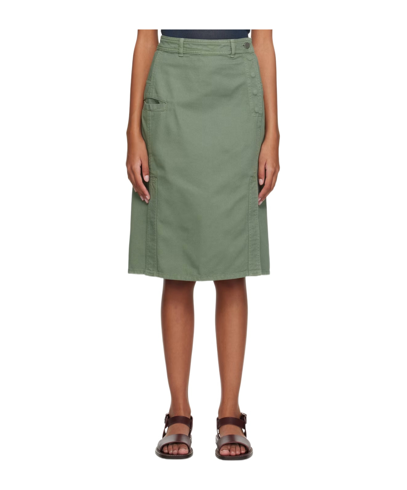 LEMAIRE DENIM MINISKIRT