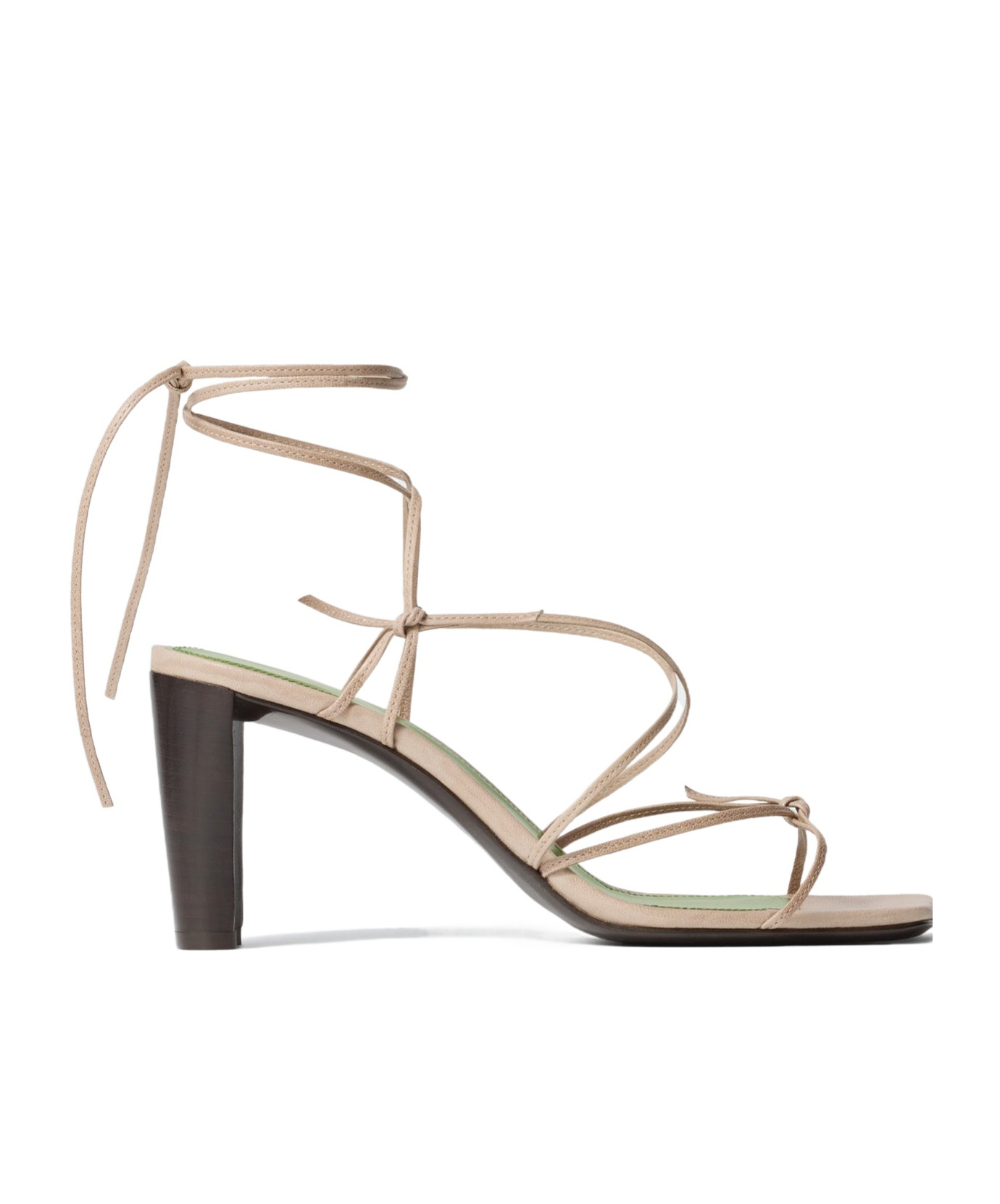 Lemaire Mignons Leather Sandals In Havana Sand