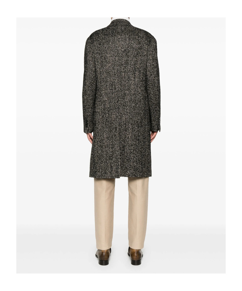 Shop Tagliatore Long Sleeve Coat