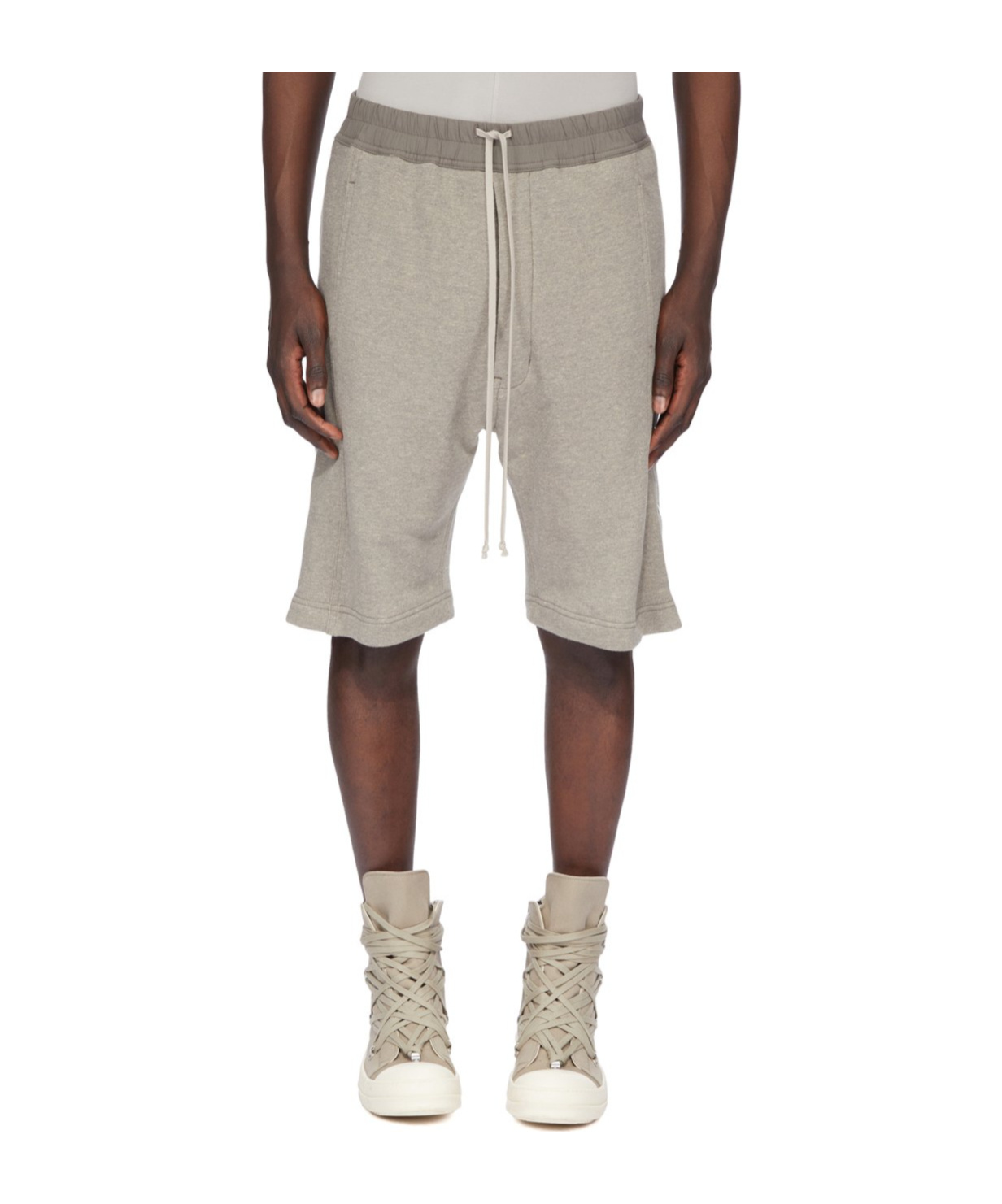 Rick Owens Drkshdw Drawstring Shorts In Gray
