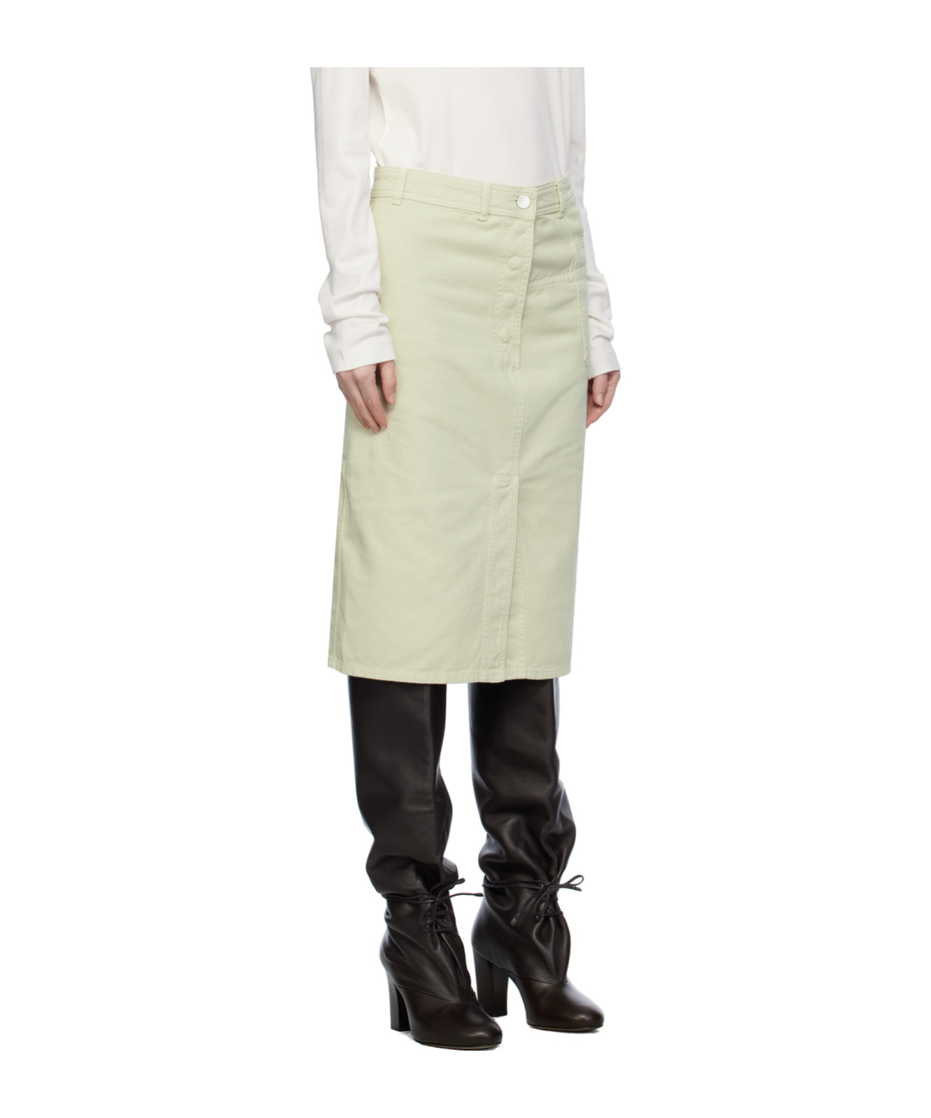 LEMAIRE DENIM MINISKIRT
