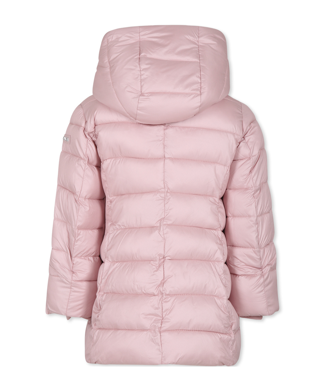 Monnalisa Hooded Padded Coat In Pink