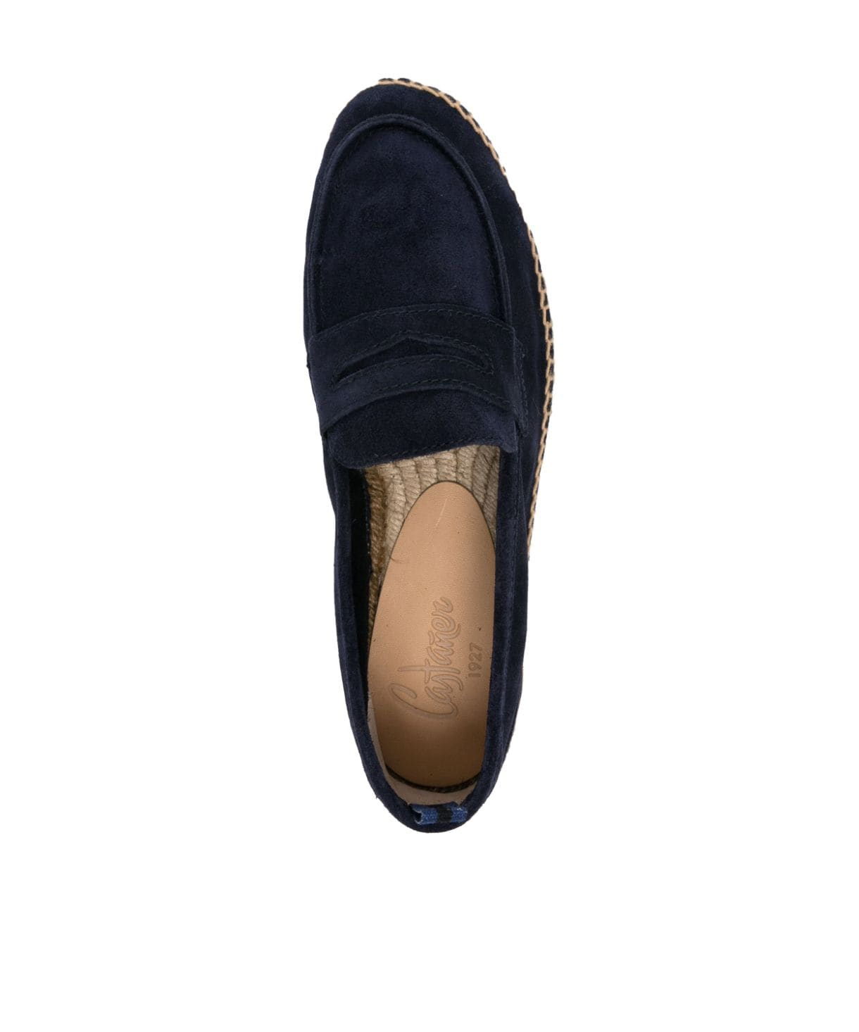 Castañer Nacho Blue Espadrillas With Penny Slot In Suede Man In Blue
