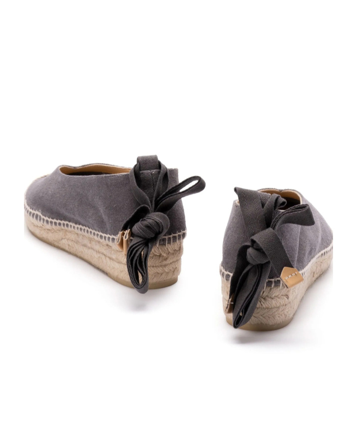 Shop Castaã±er Round Head Loafer Shoes In Black