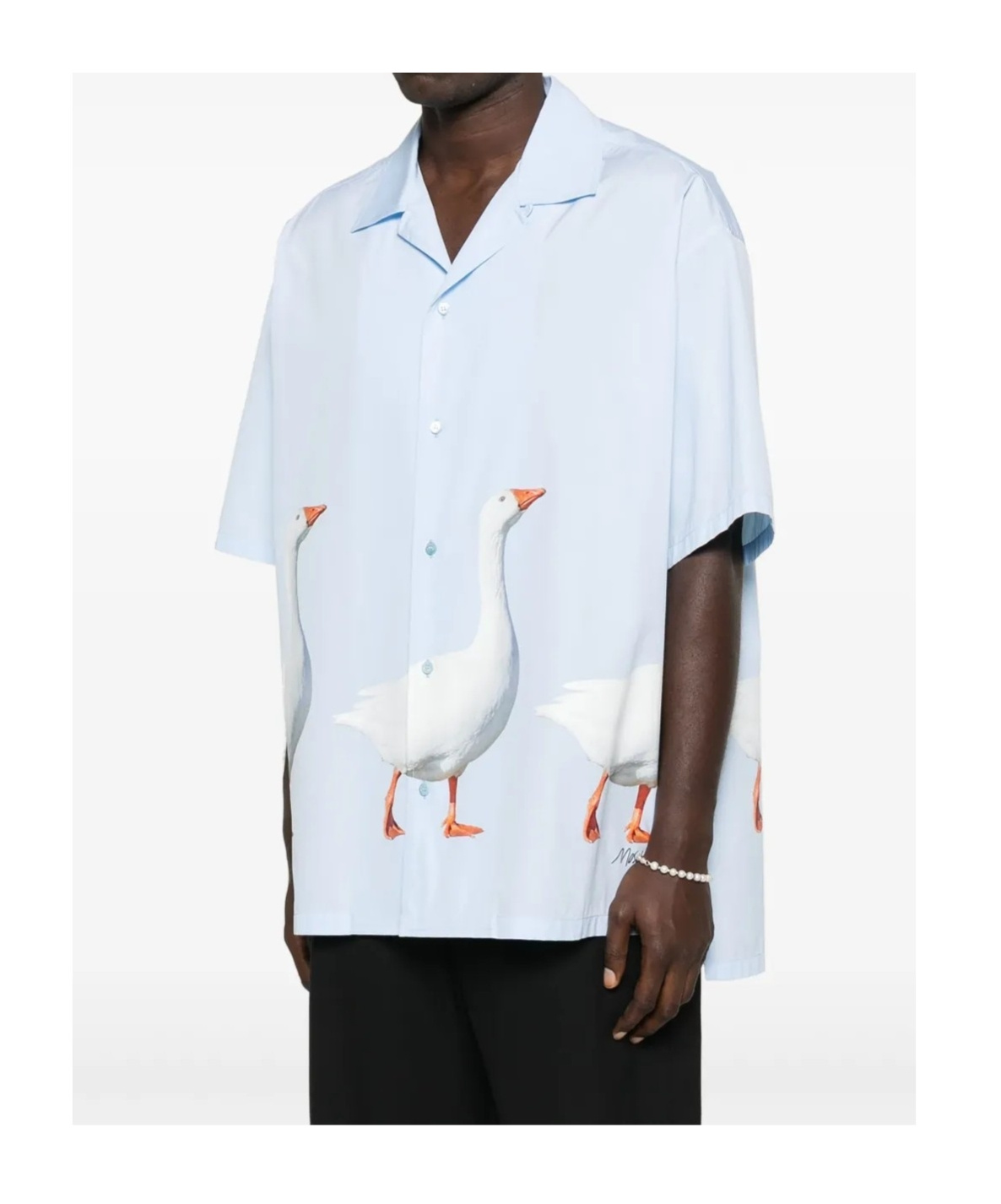 Moschino Short-sleeved Shirt In Blue