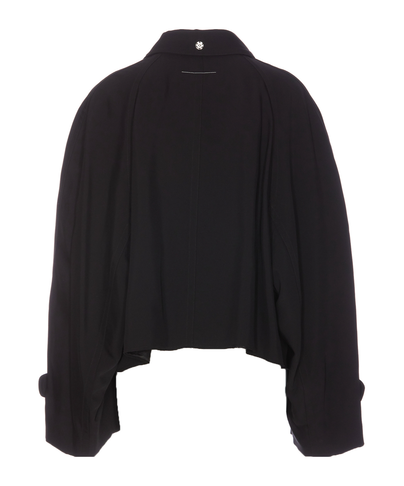 Shop Mm6 Maison Margiela Twill Jacket In Black