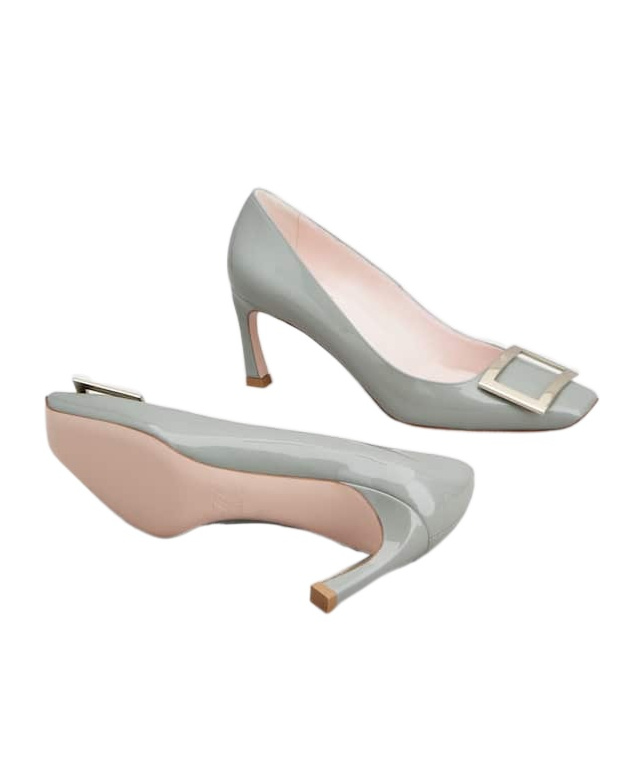 ROGER VIVIER TROMPETTE PUMPS IN PATENT LEATHER