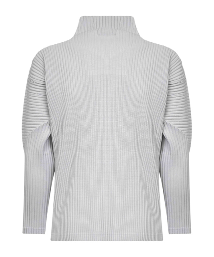 Issey Miyake Long-sleeved Knitted Cardigan In White