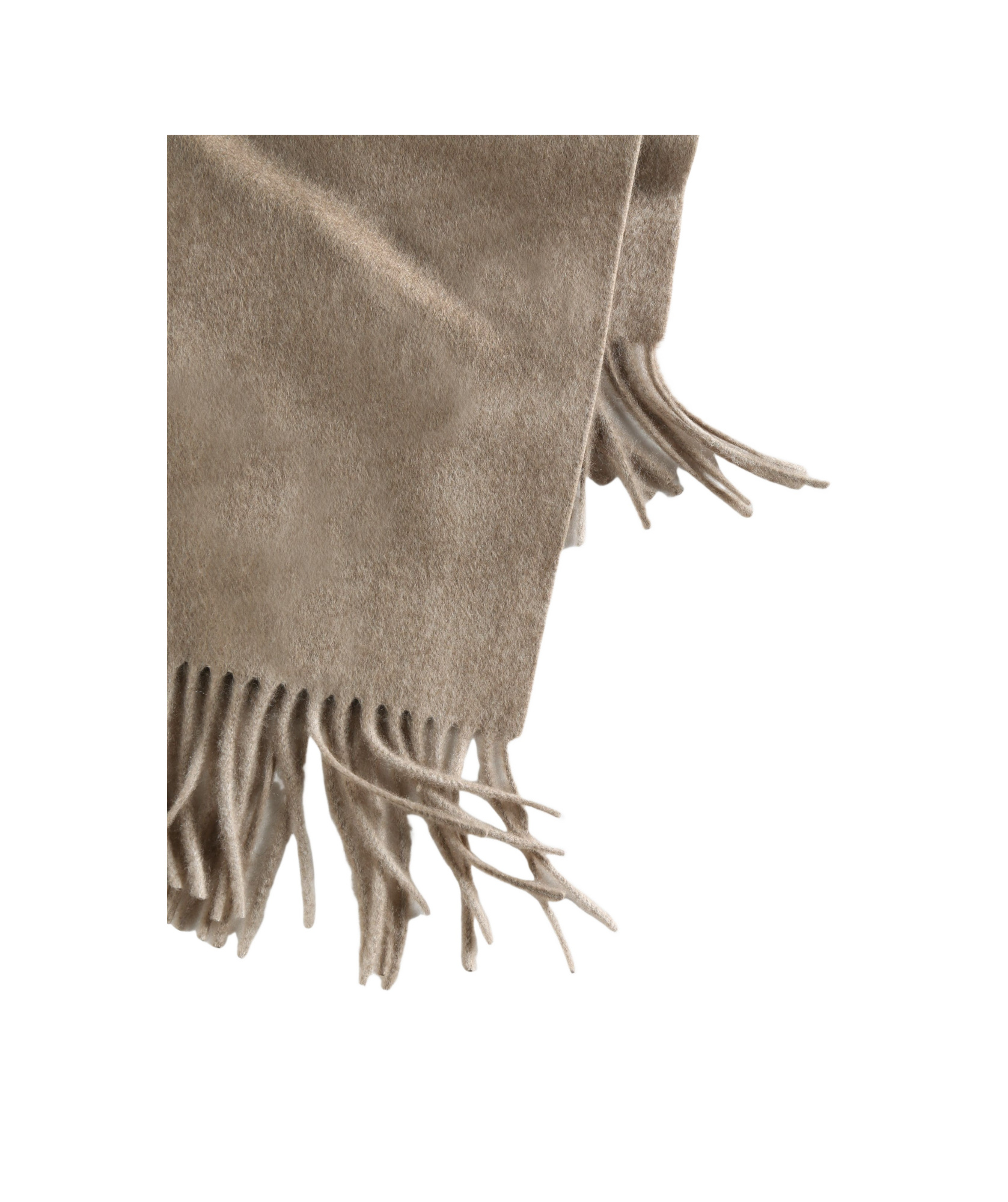 Auralee Fringed Scarf In Gray
