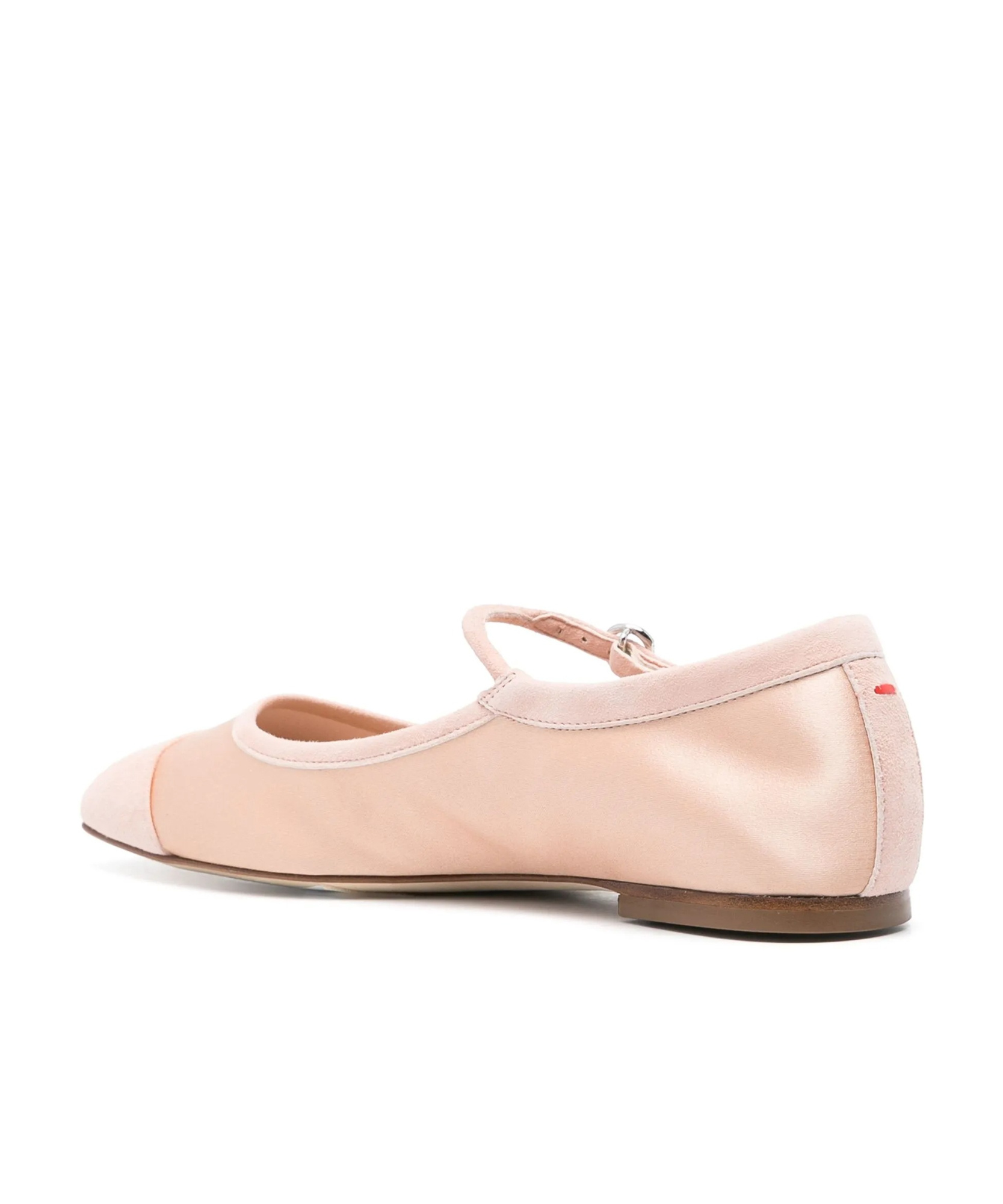 Shop Aeyde Uma Ballet Flats In Peach
