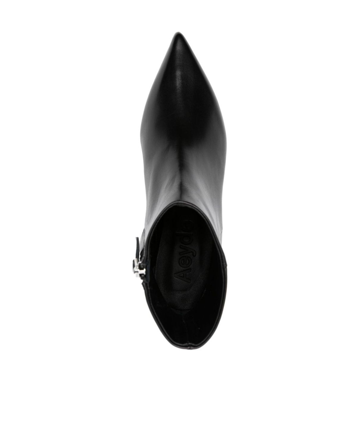 Aeyde 50mm Pointed-toe Ankle Boots In Black