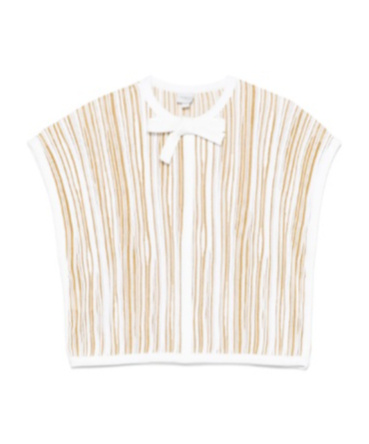 Giambattista Valli Striped Lurex Top In Multi