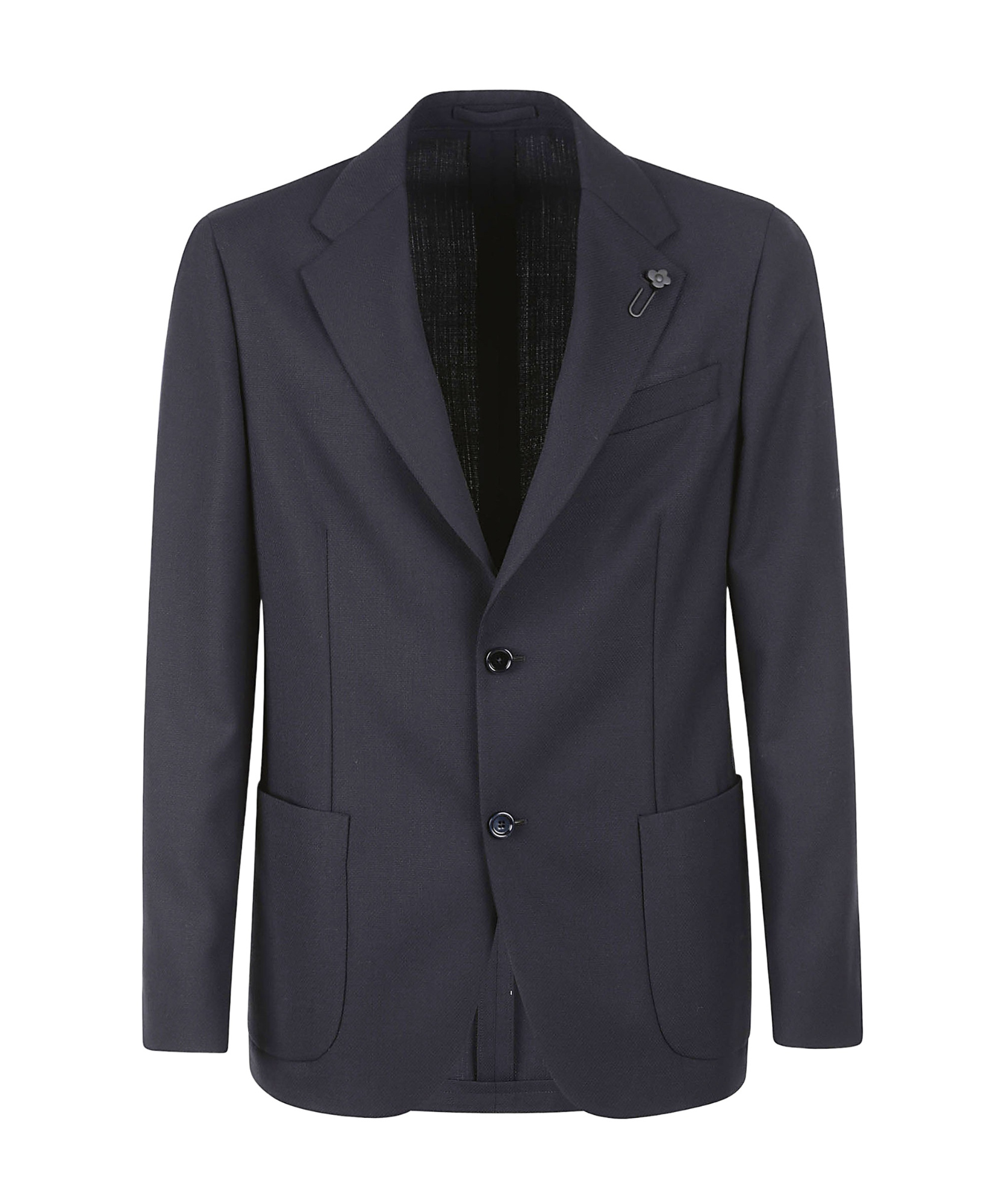 Lardini English Vents Single-breasted Blazer In Blue