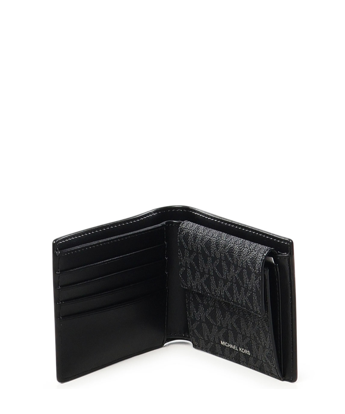 Michael Michael Kors Folding Wallet In Black