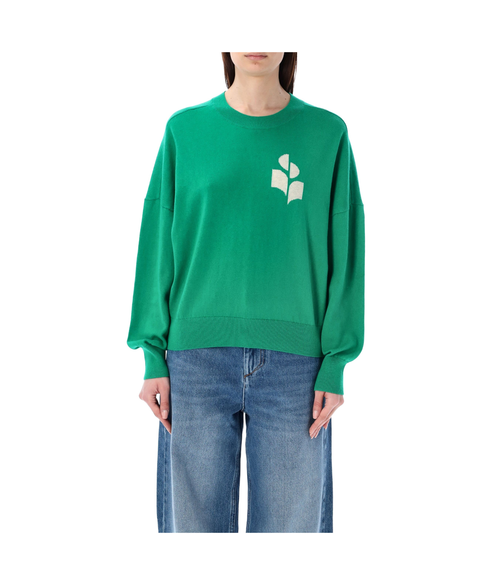 ISABEL MARANT ÉTOILE MARISANS LOGO-INTARSIA JUMPER