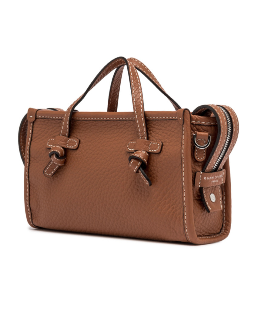 Gianni Chiarini Zippered Shoulder Bag In Brown