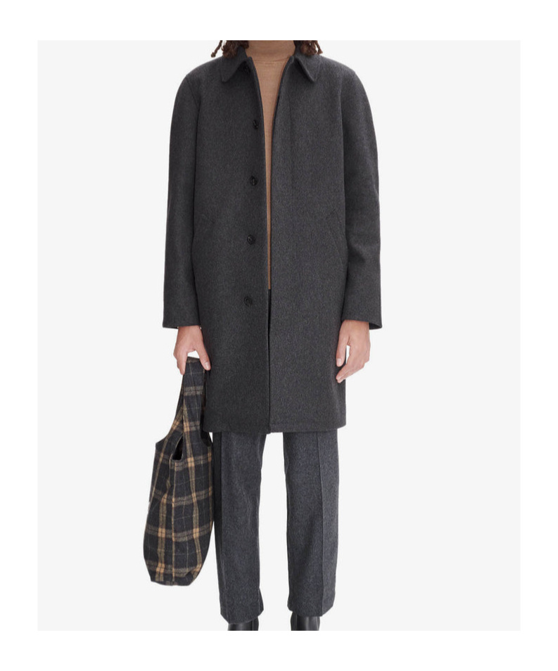 Apc Long-sleeved Coat In Black