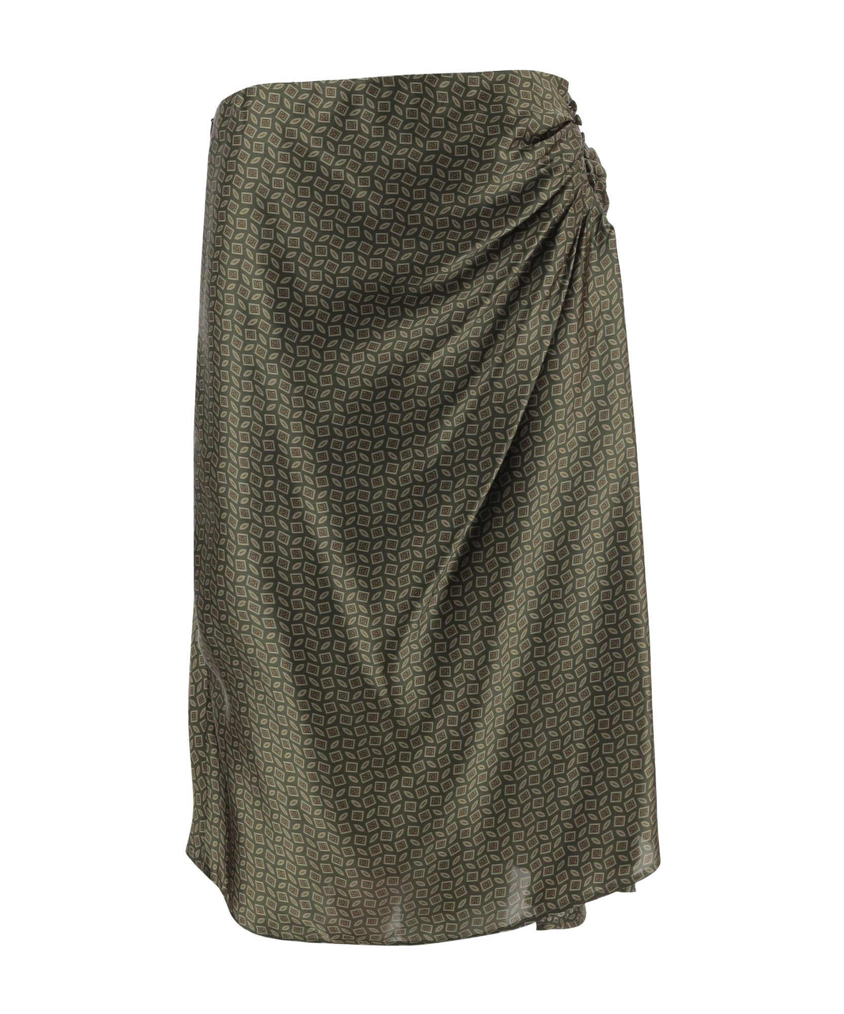 Dries Van Noten Pleated Skirt In Animal Print