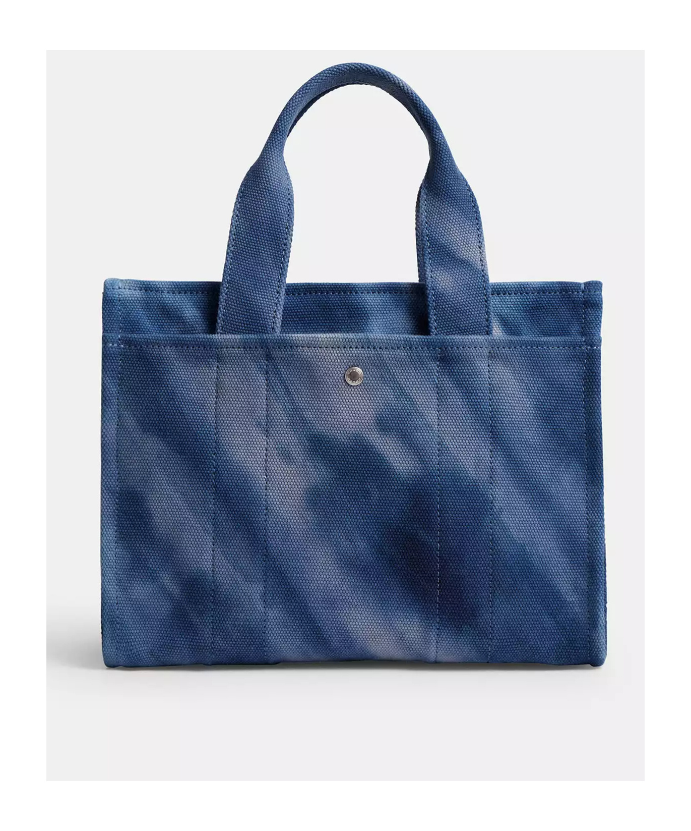 Coach Womens Midnight Navy Cargo Tie-dye Cotton Tote Bag In Blue
