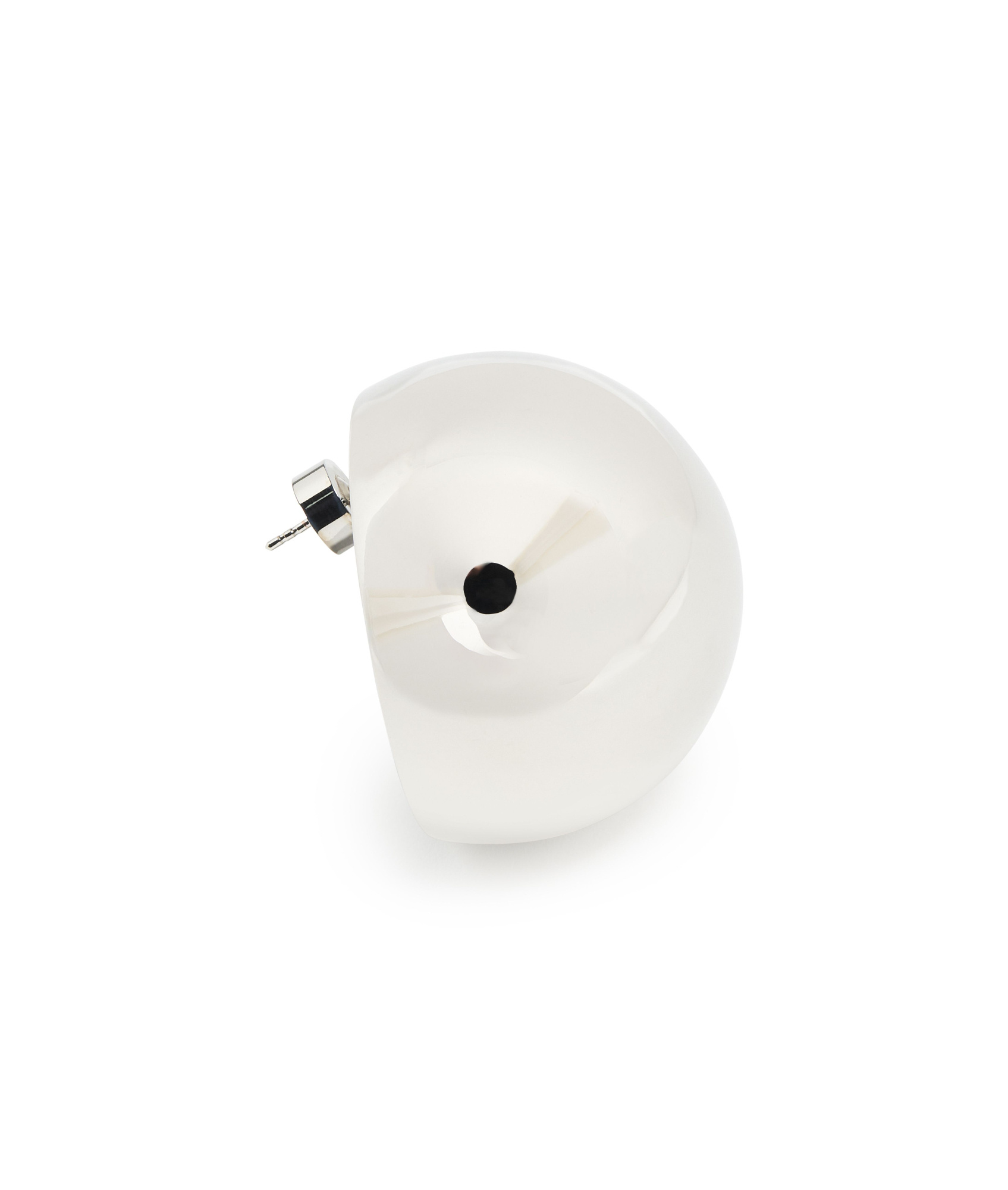 Shop Jacquemus Round Earrings In Silver