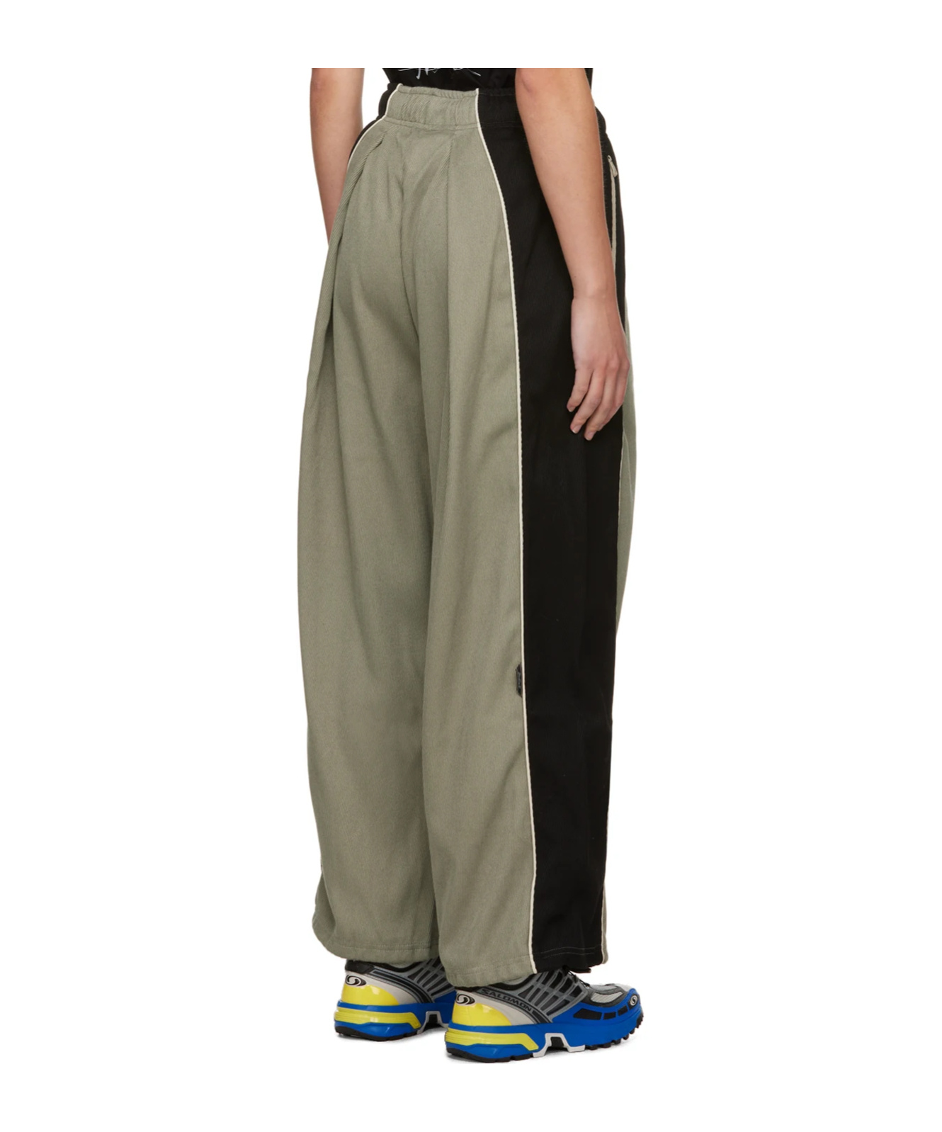 Ader Error Stitched Drawstring Sweatpants In Green