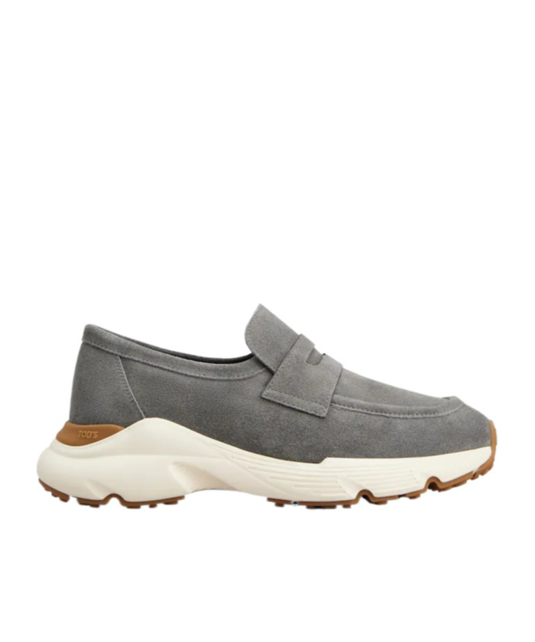 Tod's Round Toe Sneakers In Gray