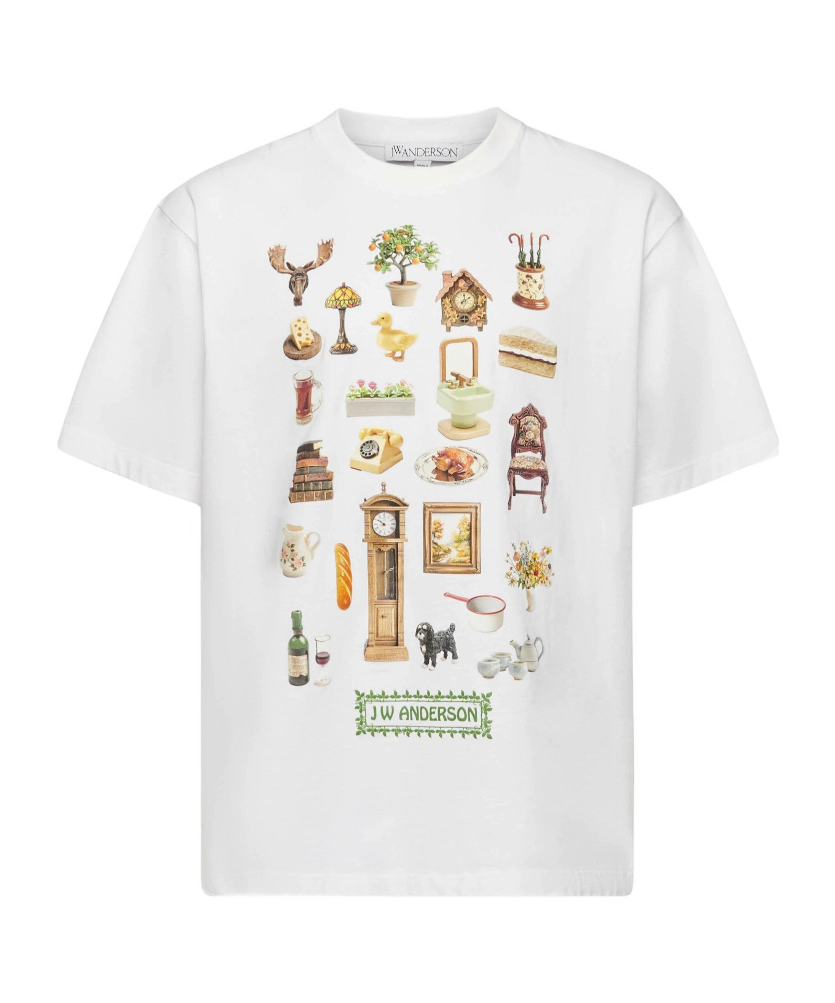 Jw Anderson Diorama Printed T-shirt In White