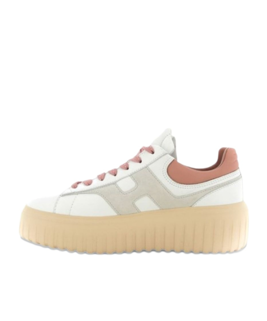 Hogan H-striped Platform Low-top Sneakers In Multi