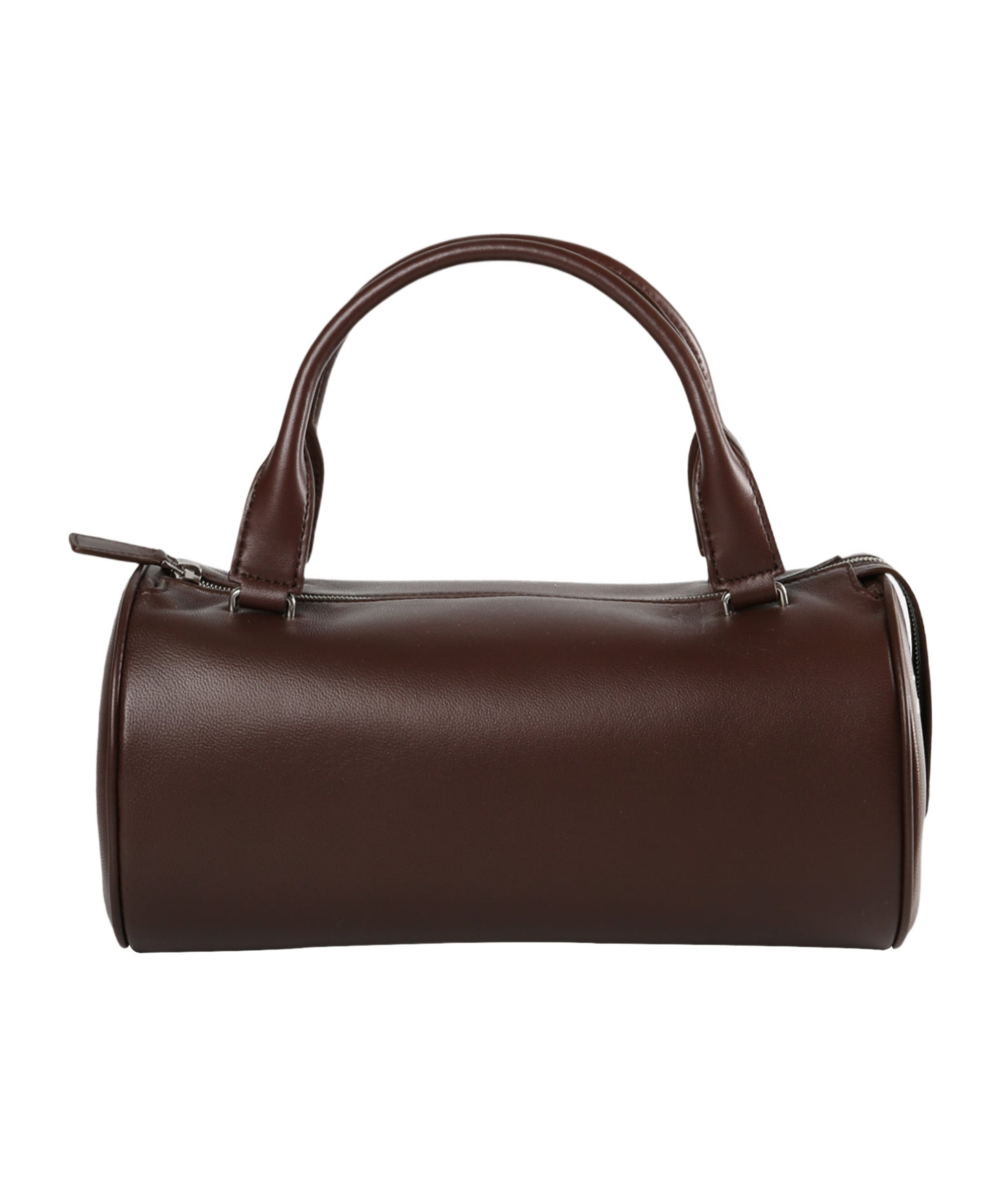 The Row Edith Cylindrical Leather Tote Bag In Brown