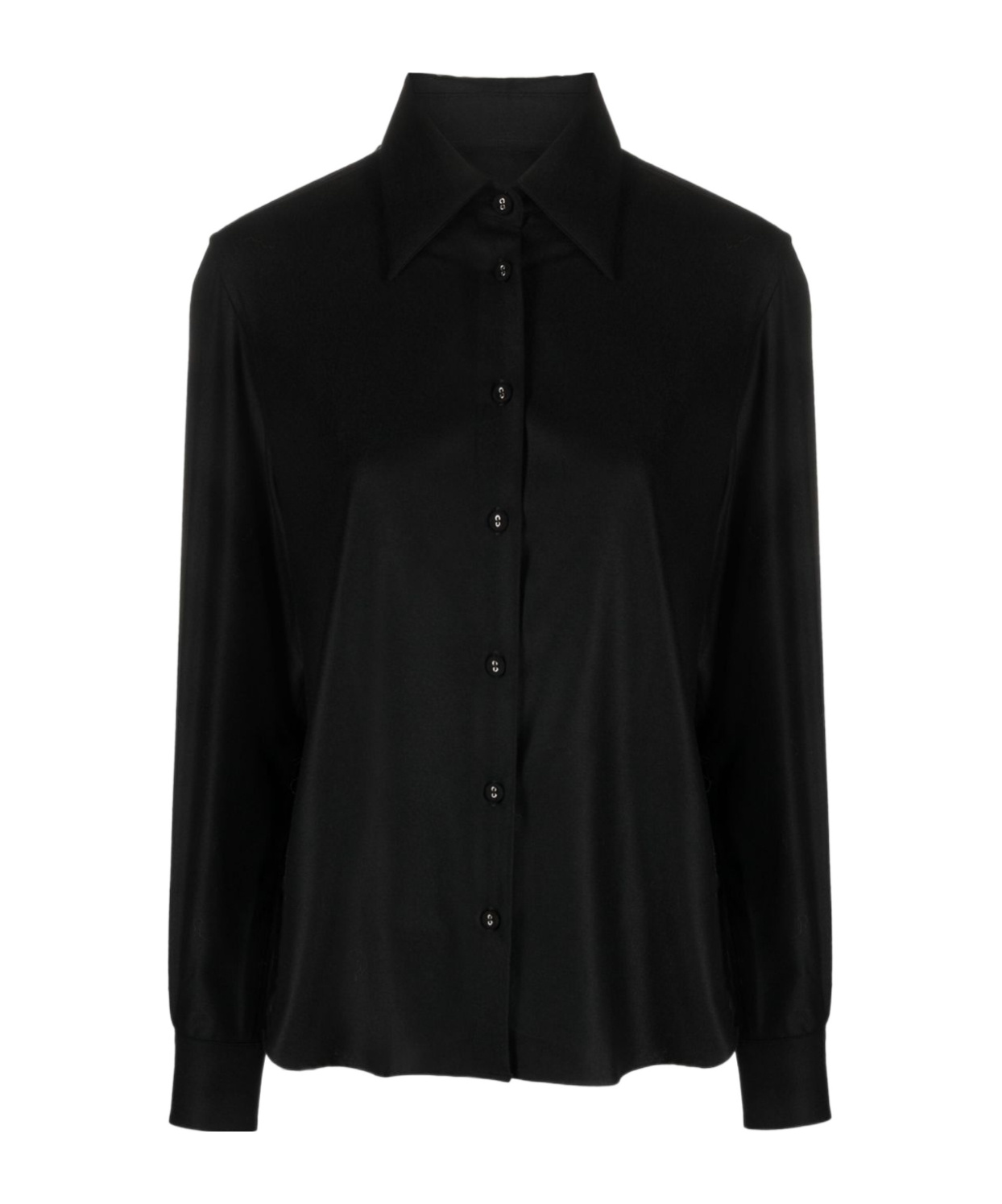 Shop Officine Generale Long-sleeve Virgin Wool Shirt