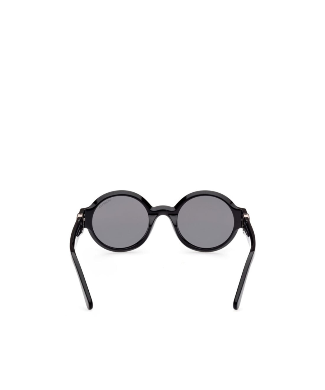 Moncler Chic Round Lens Pantographed Sunglasses In Black