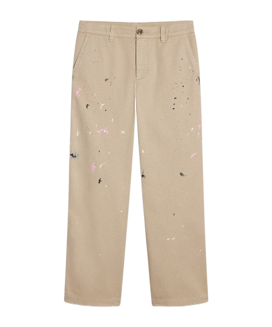 Golden Goose Belt Loop Trousers In Neutral