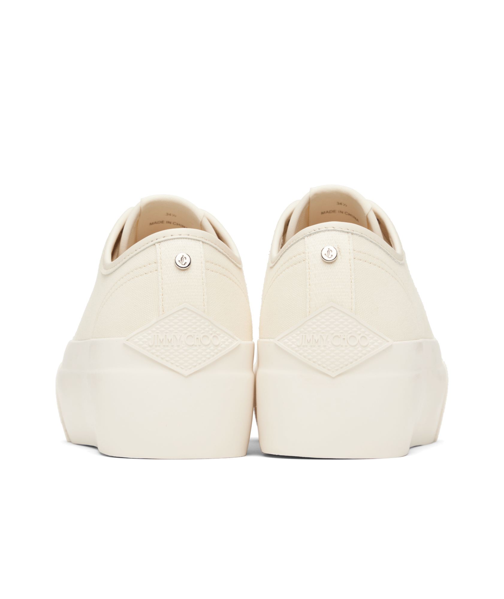 Shop Jimmy Choo Palma Maxi Low-top Sneakers In White