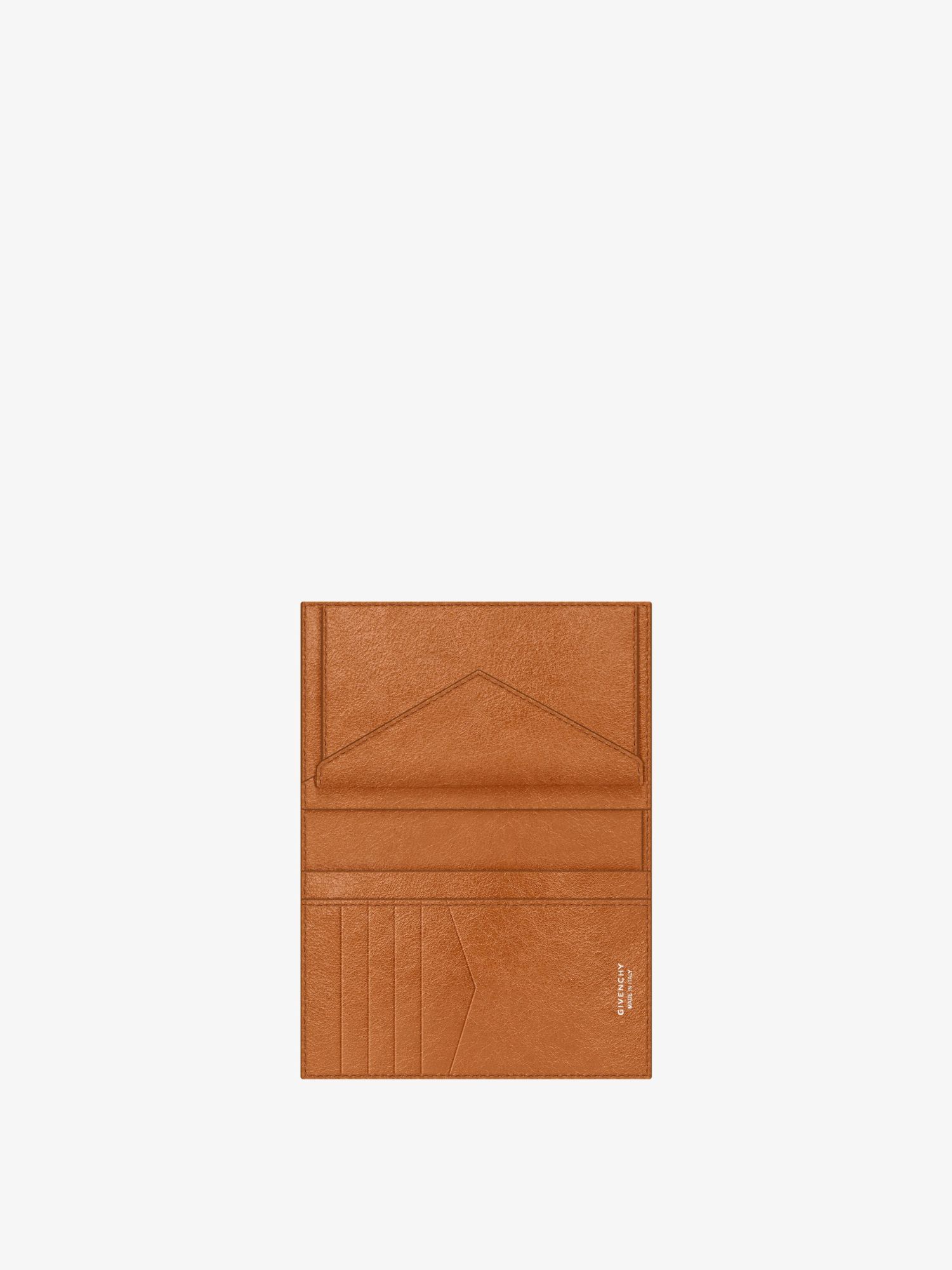 Givenchy Voyou Double Fold Wallet In Brown