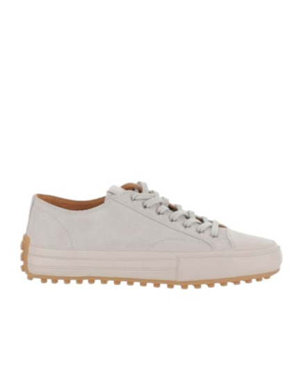 Tod's Suede Leather Sneakers In Gray