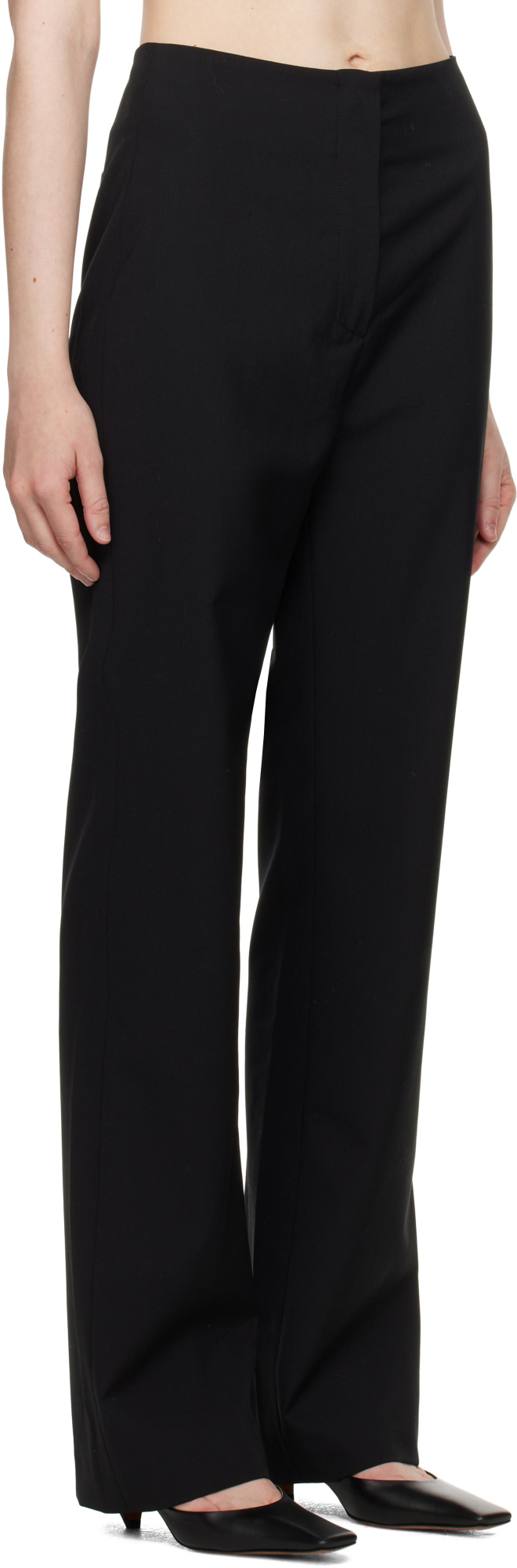 Nanushka Black Irida Trousers