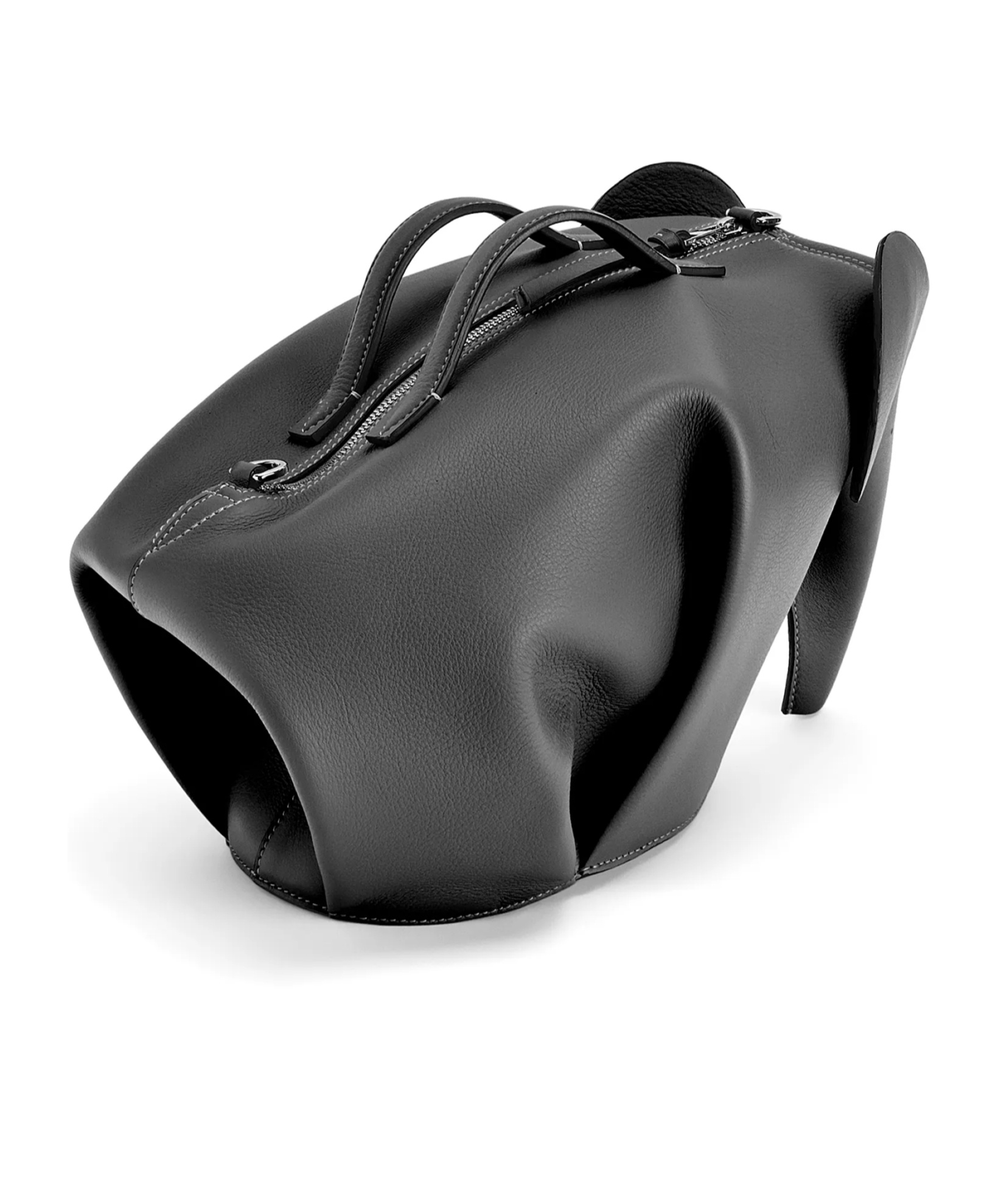 Loewe Large Elephant Bag In Classic Calfskin In Black
