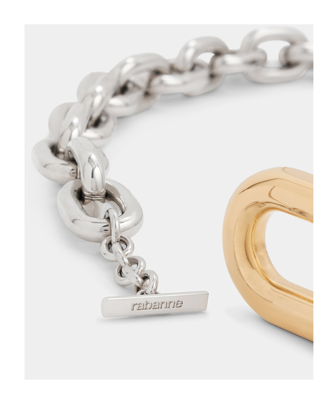 Rabanne Xl Link Belt In White