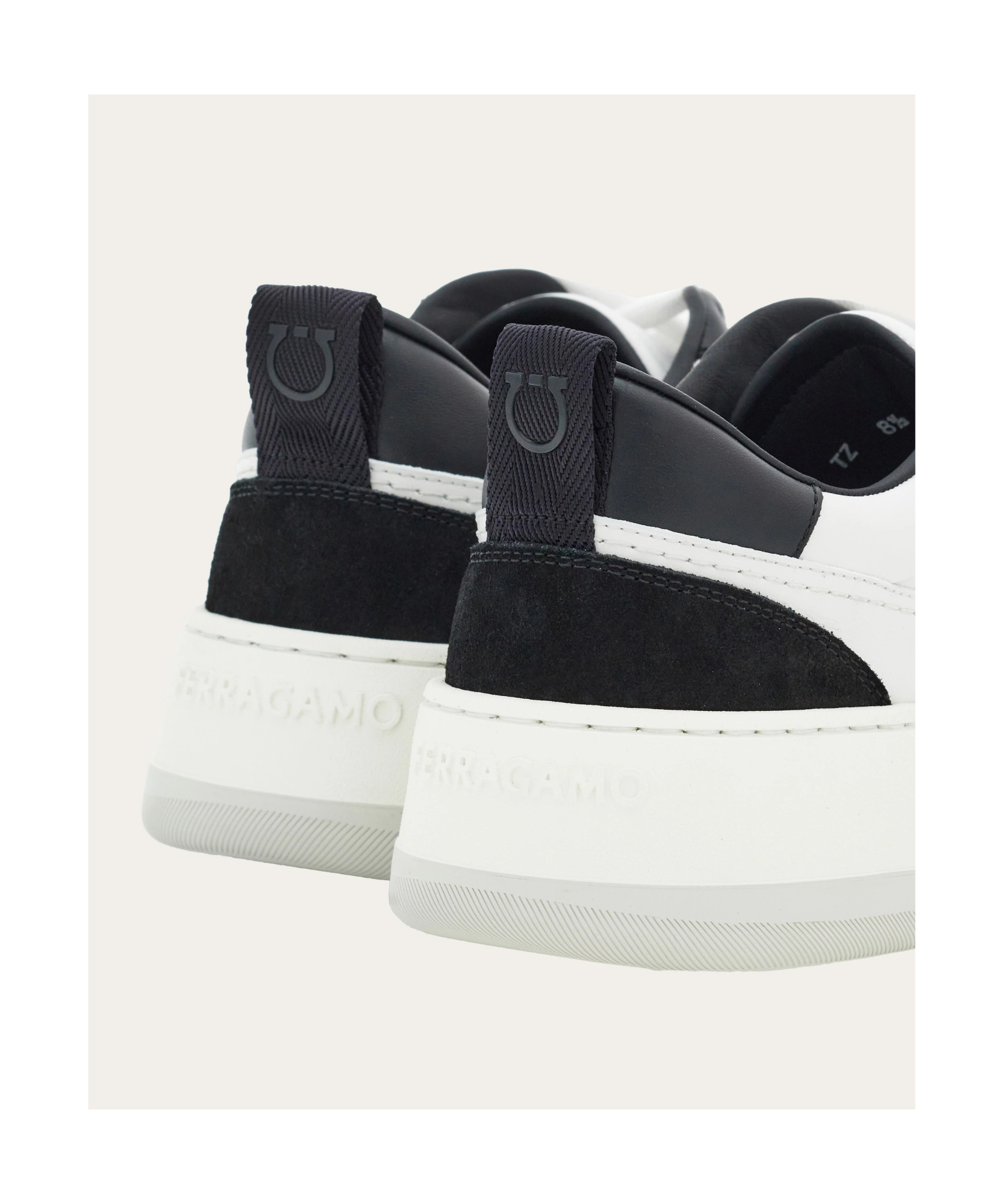 Ferragamo Dennis Low-top Sneakers In White