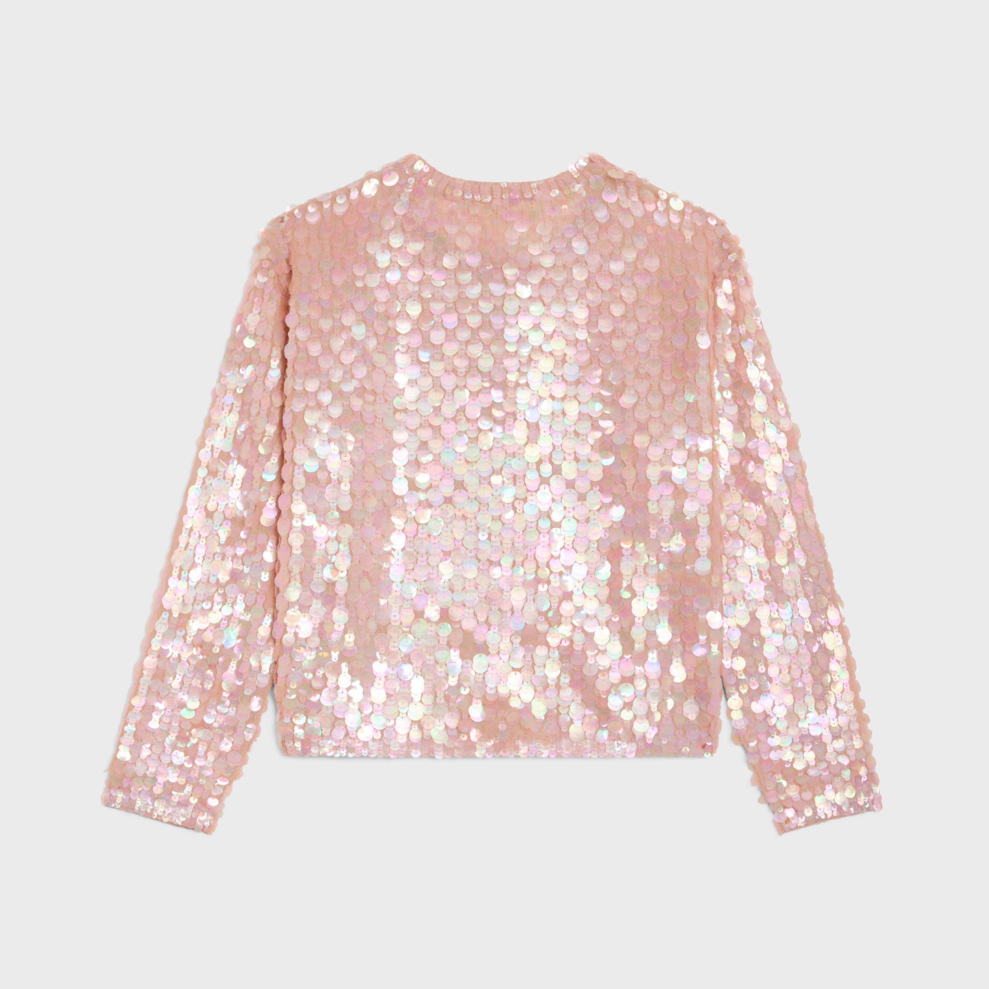 Celine Embroidered Cardigan In Silk In Chair