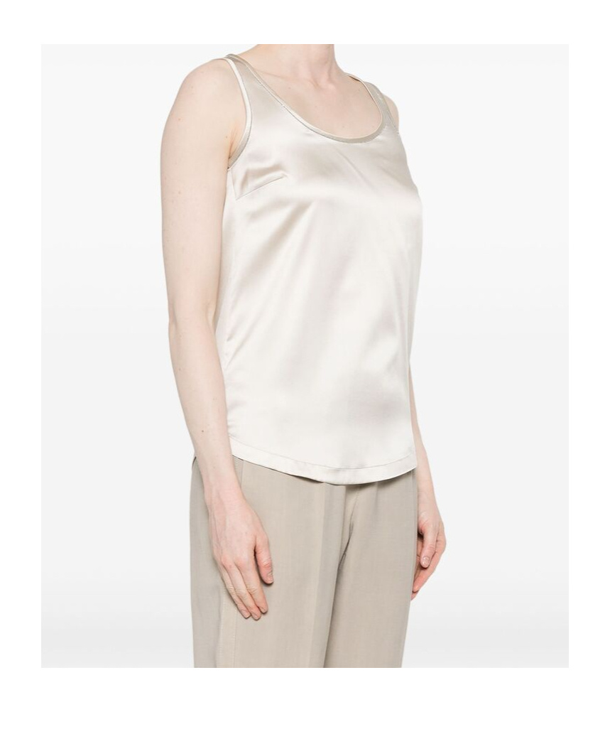 Brunello Cucinelli Monili Chain-detail Tank Top In White