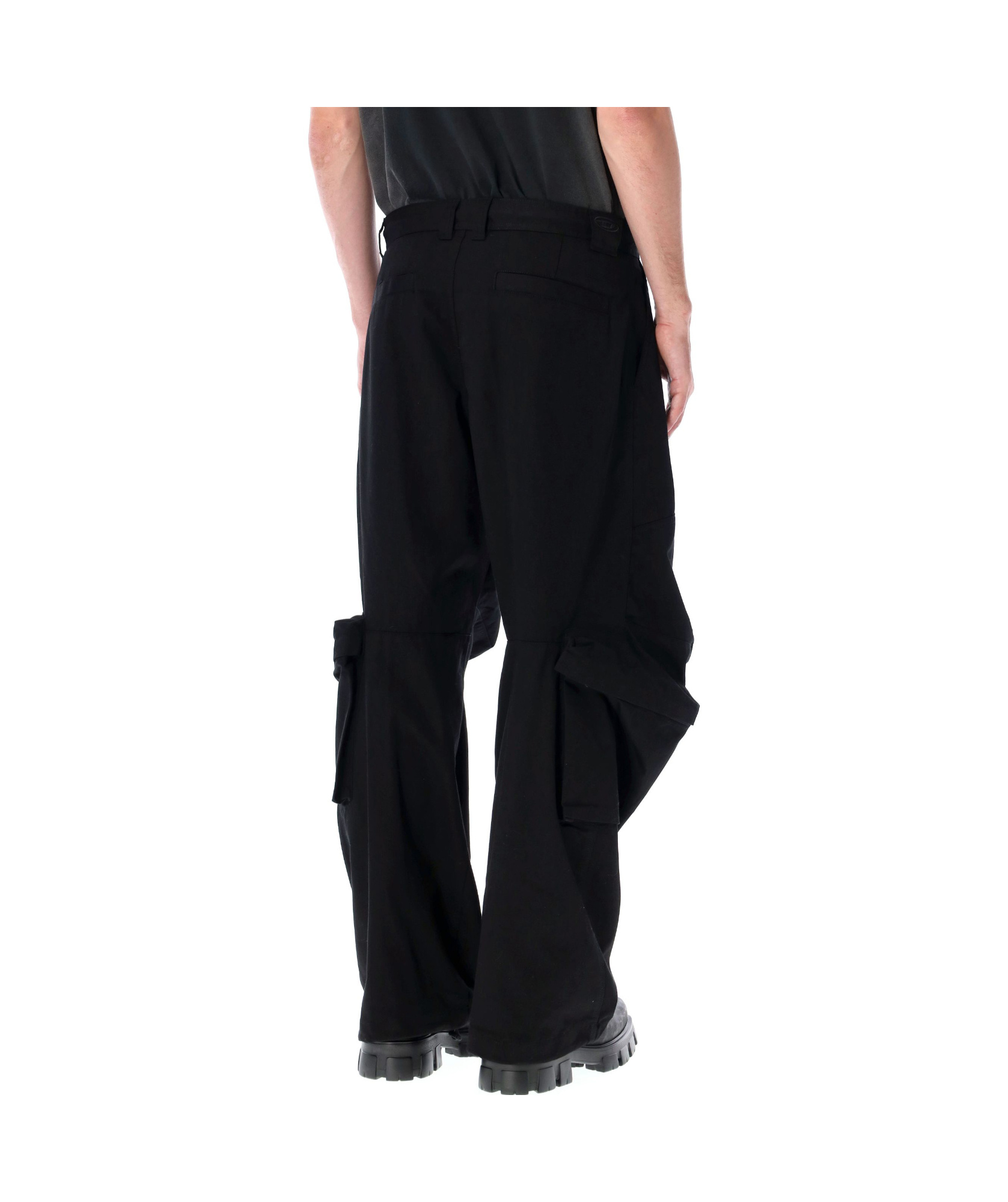 Shop Diesel P-arne Cargo Pants In Black