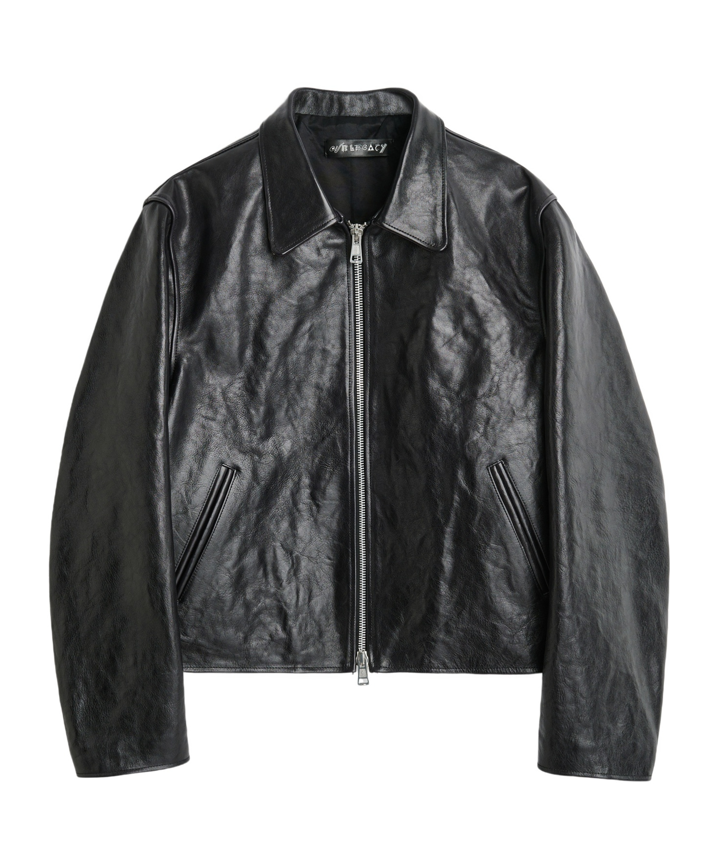 Our Legacy Collared Front Pockets Smooth Texture In Black