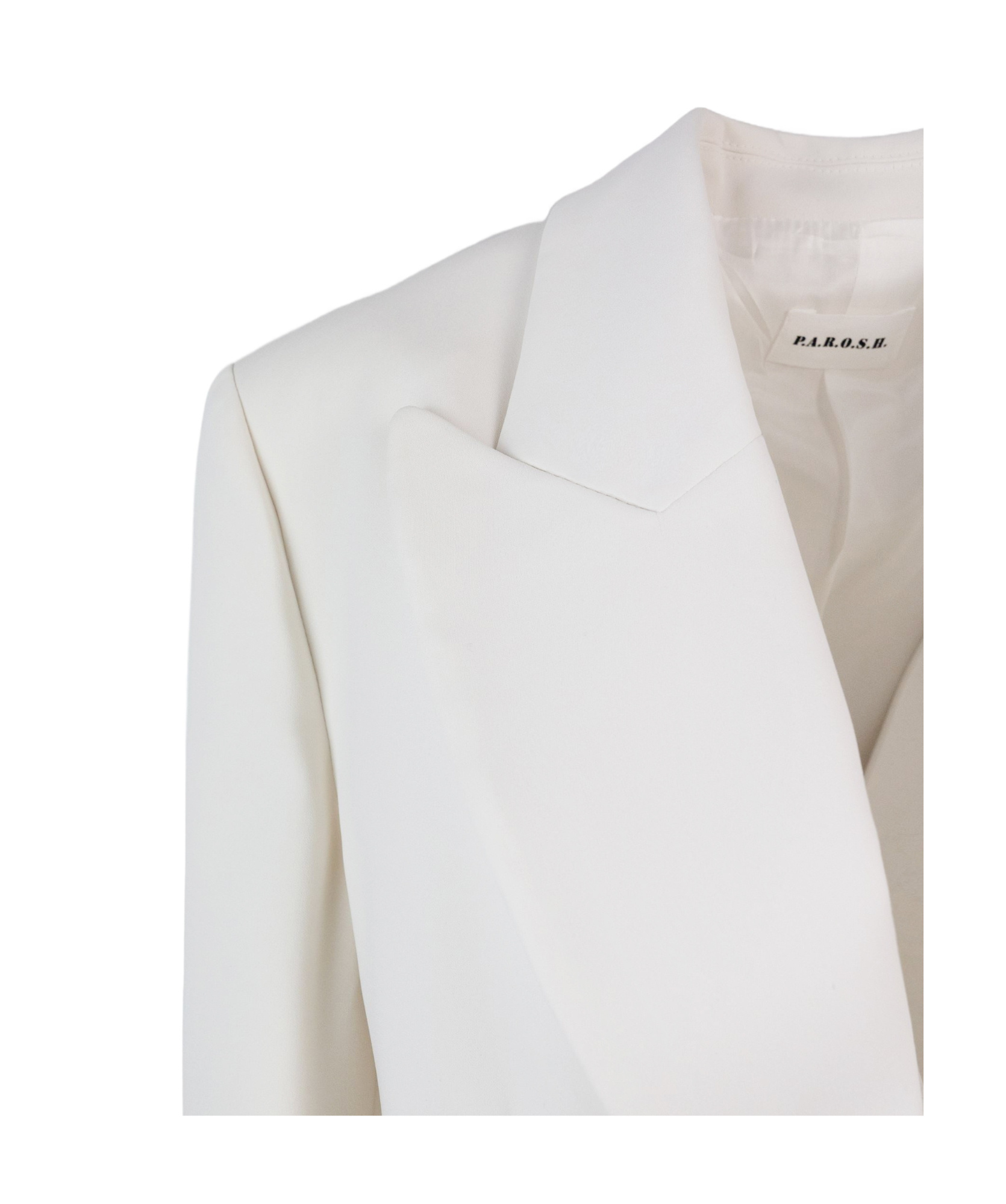 P.A.R.O.S.H DOUBLE LAPEL SINGLE-BREASTED SUIT JACKET