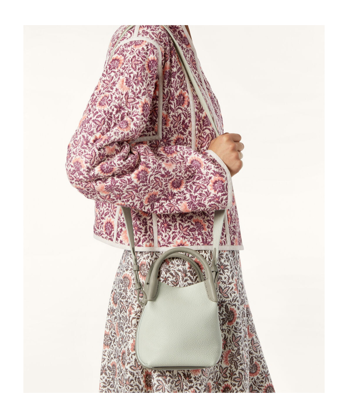 Loro Piana Micro Bale Bag In Deep Ice-dried Taragon/sun Gold