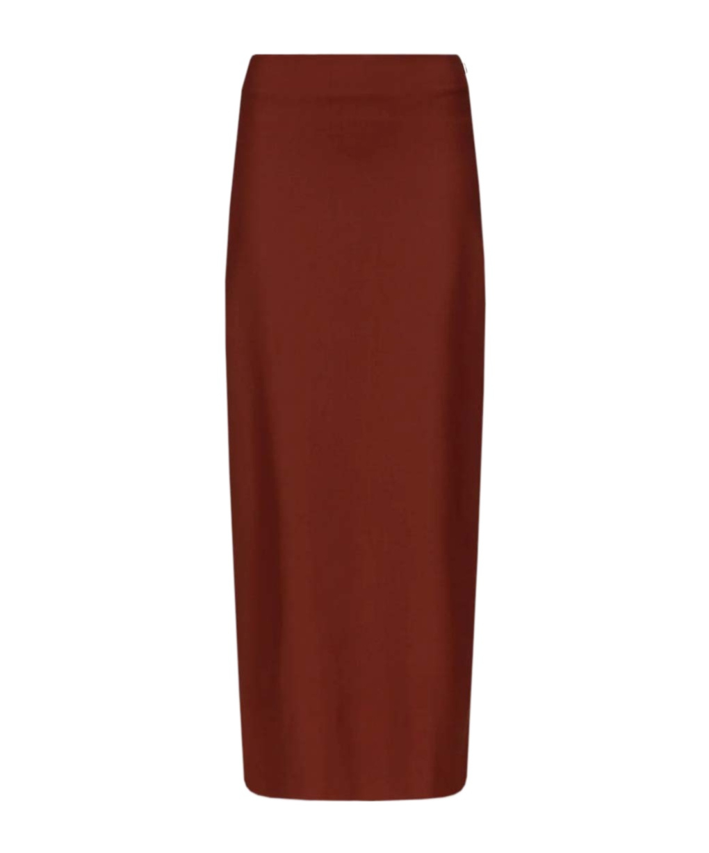 Loulou De Saison Samos Lds Burgundy Pencil Skirt In Burgundy