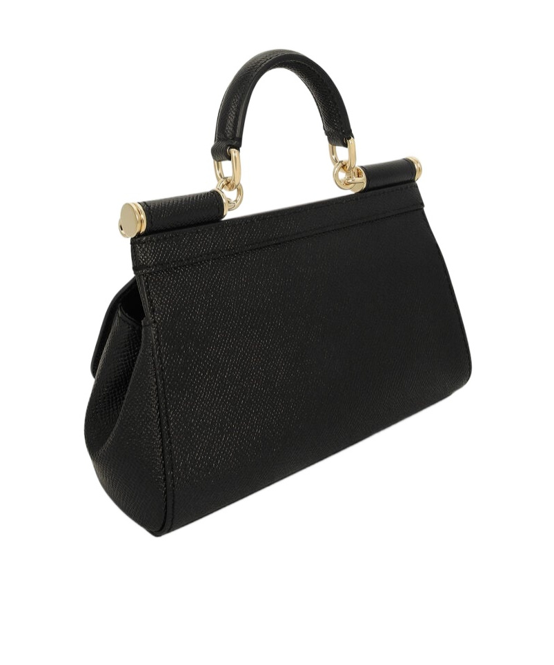 Dolce & Gabbana Small Sicily Handbag In Black