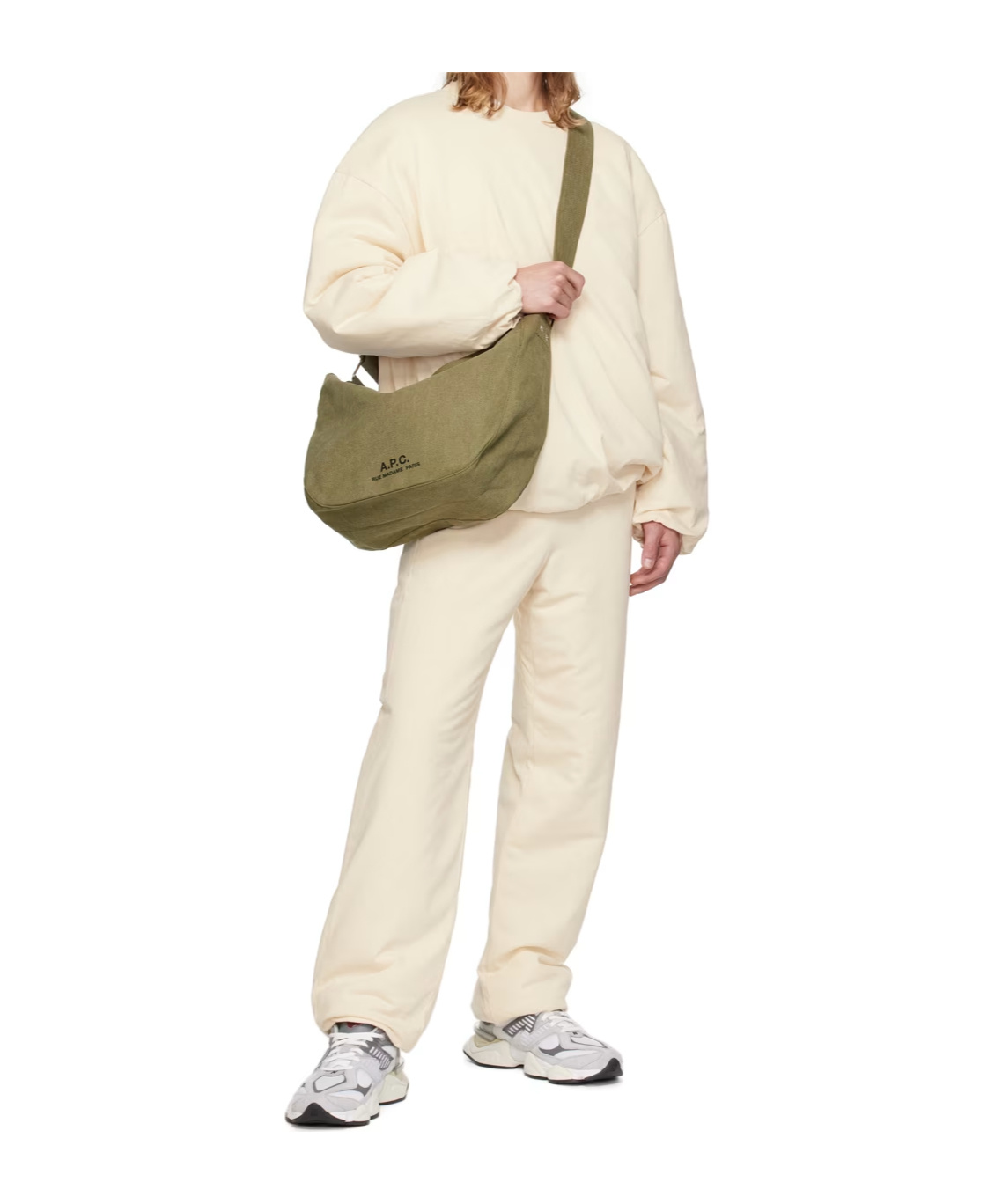 Apc Elastic Waist-edge Sweatpants In White